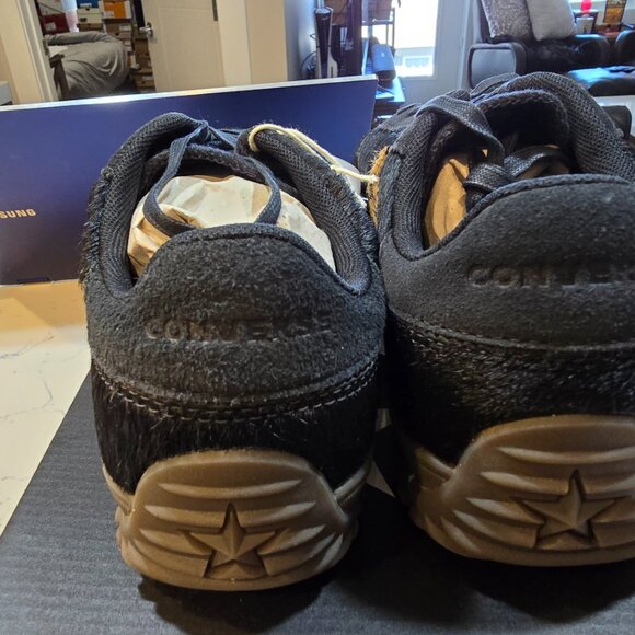 New Converse Run Star Trainer Low Shoes - Black PONY HAIR 2025 RARE MENS 10 - Picture 6 of 16